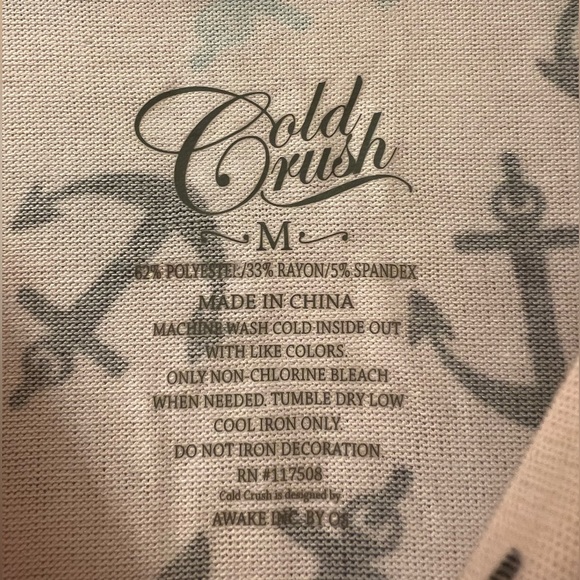 NEW- Cold Crush Pink Anchor Women's Medium Pullover Sweater Soft Pajama Top - Picture 4 of 12